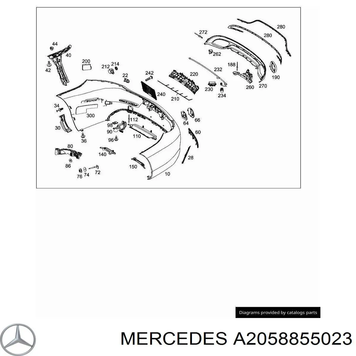 A2058855023 Mercedes 