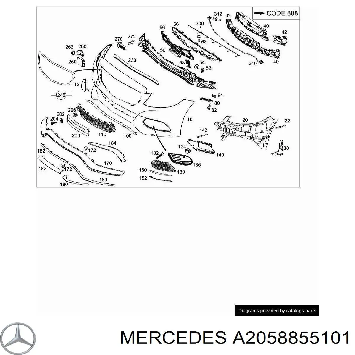 A2058855101 Mercedes 