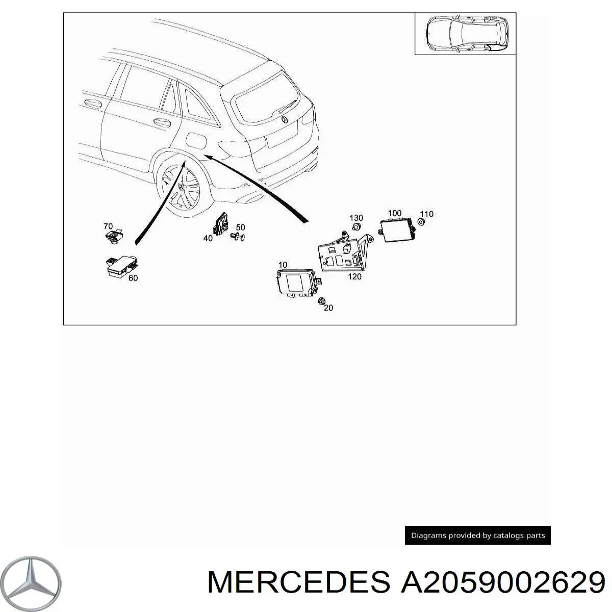 A2059002629 Mercedes 