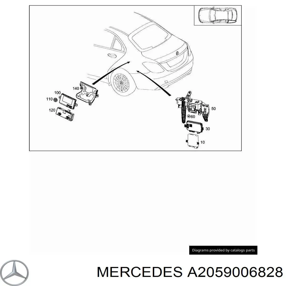  Mercedes A2059006828 цена, от 183.20 USD