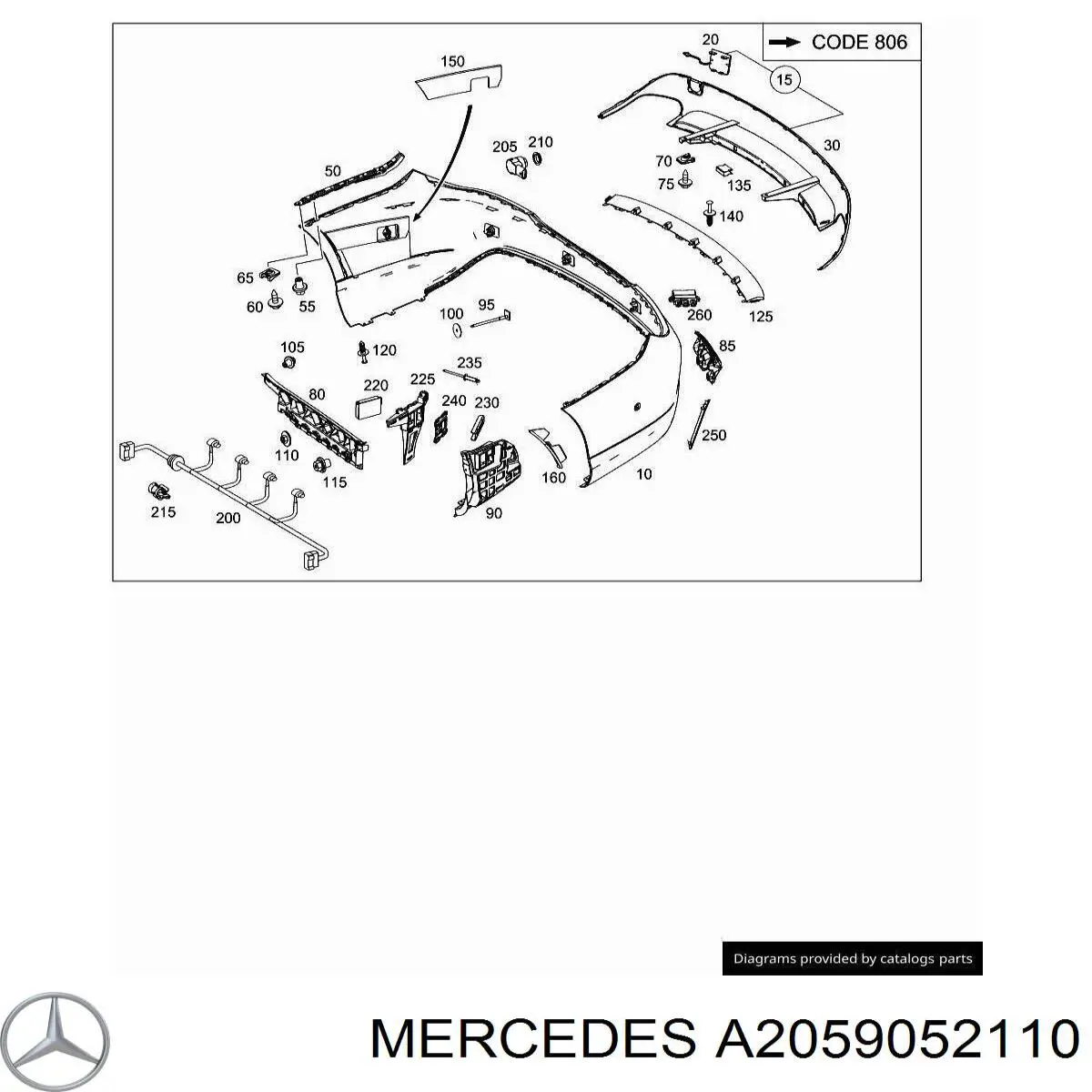 Модуль управления (ЭБУ) открытия крышки багажника (двери 3/5-й задней) Mercedes A2059052110 цена, от 57.01 USD