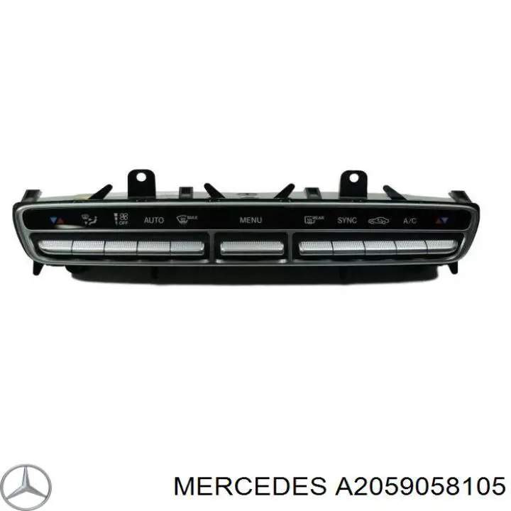 A2059058105 Mercedes unidade de controlo dos modos de aquecimento/condicionamento