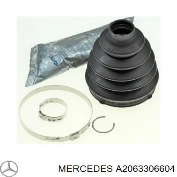 A2063306604 Mercedes bota de proteção externa de junta homocinética do semieixo dianteiro