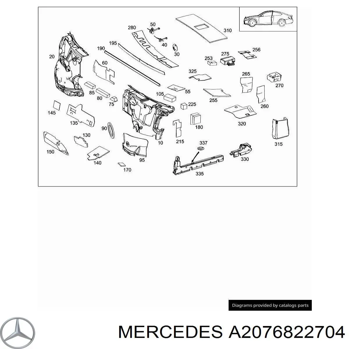 A2076822704 Mercedes 