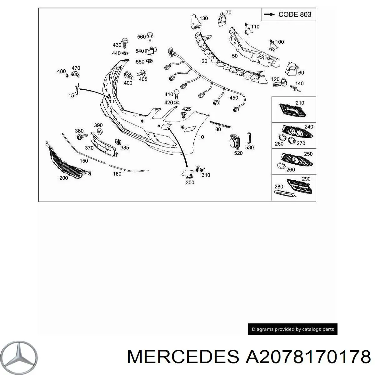 A2078170178 Mercedes 