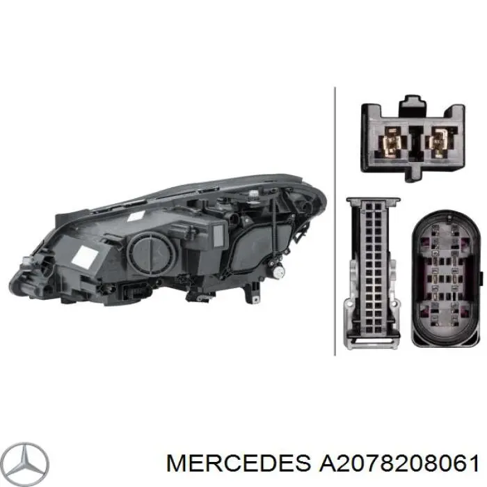 Правая фара A207820806164 Mercedes