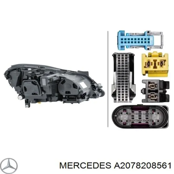 Фара левая A2078208561 Mercedes