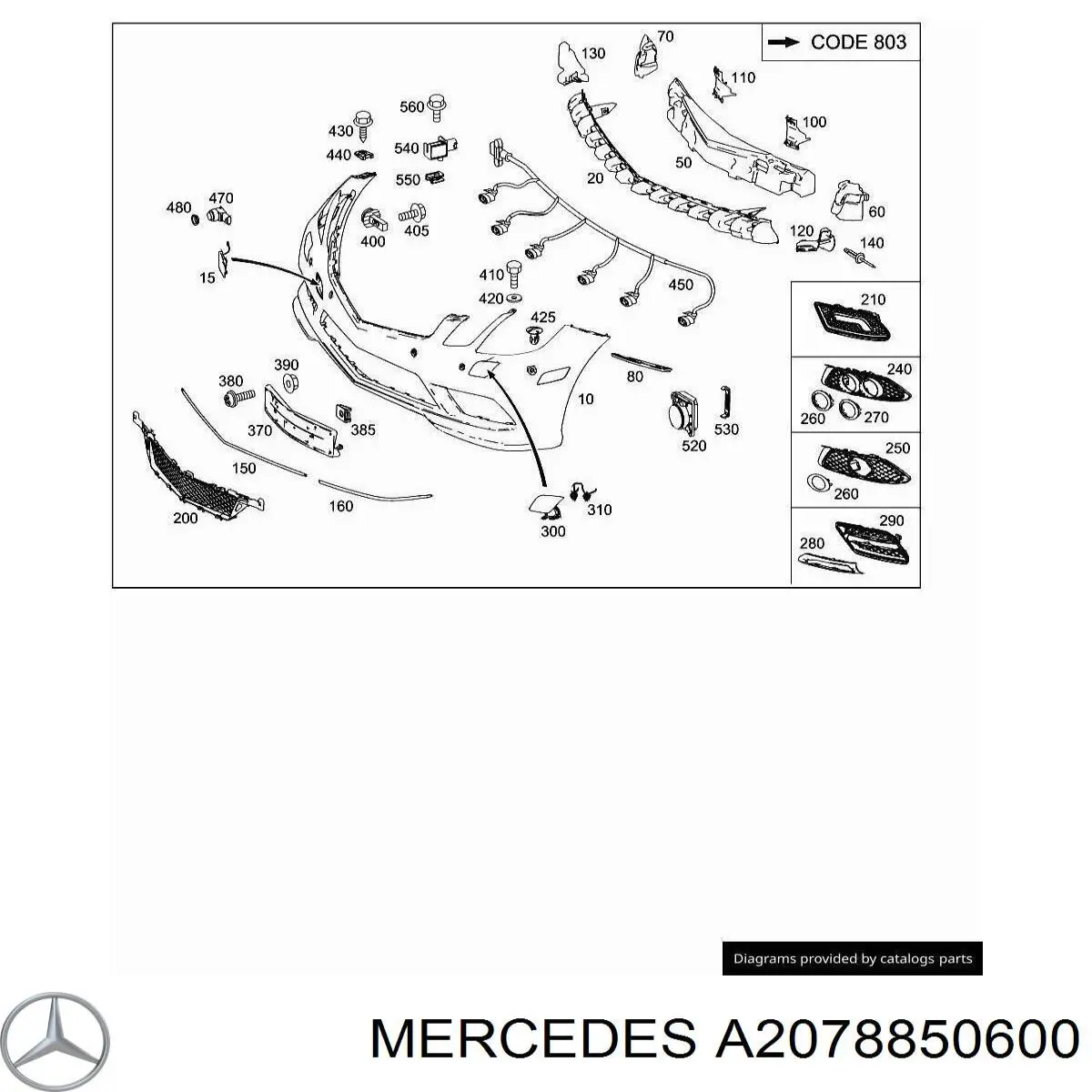  A2078850600 Mercedes