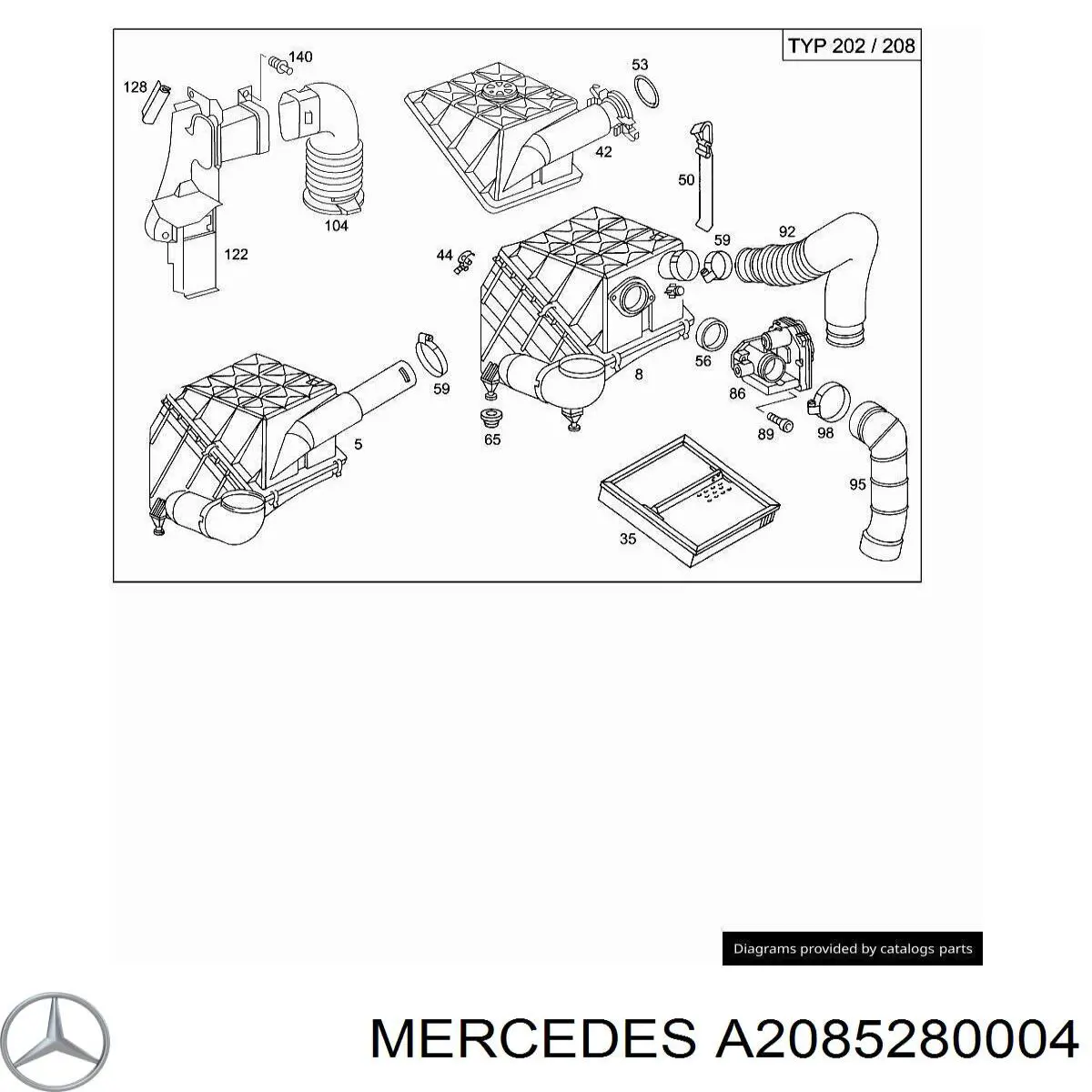  A2085280004 Mercedes