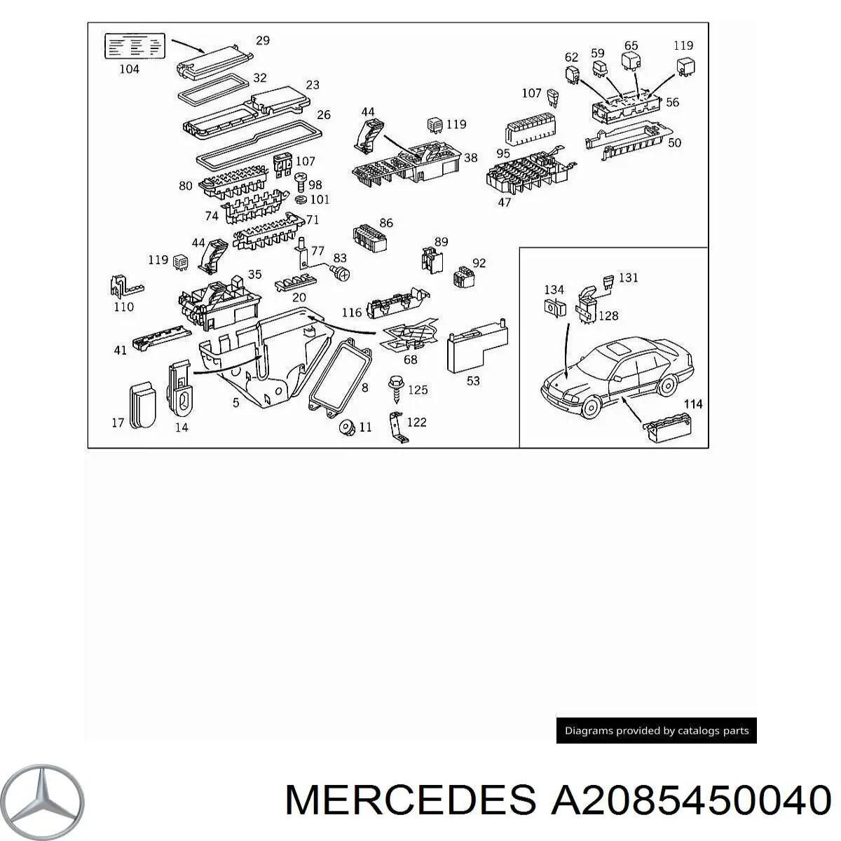  A2085450040 Mercedes