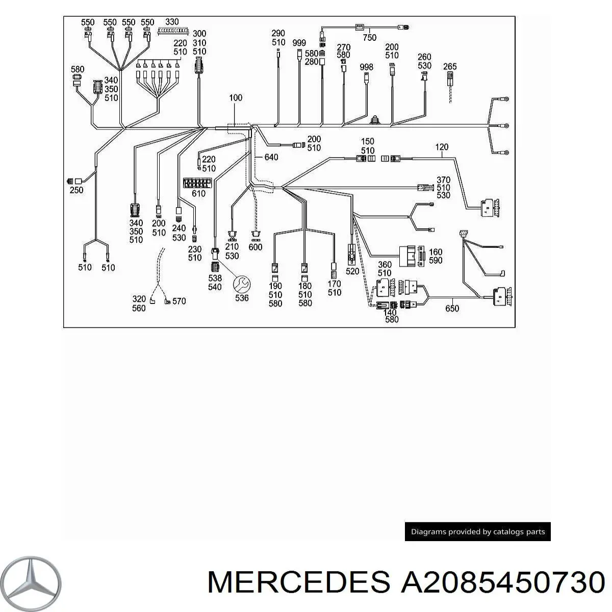  Mercedes A2085450730 цена, от 6.22 USD