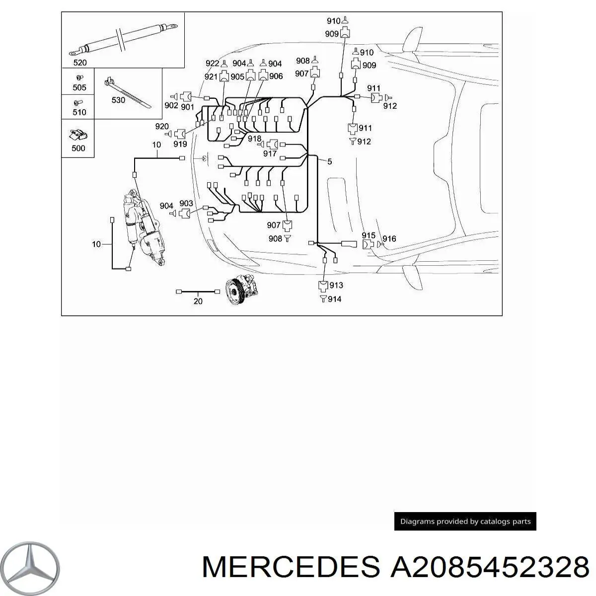  Mercedes A2085452328 цена, от 7.60 USD