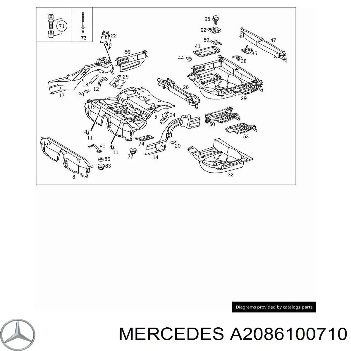 A2086100710 Mercedes 