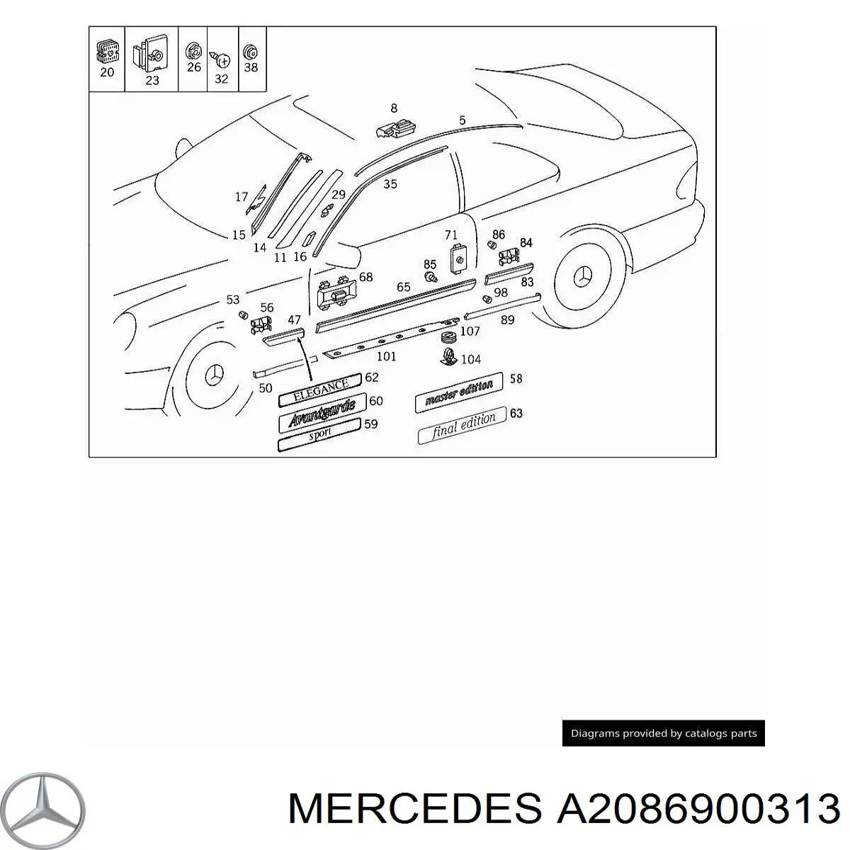  A2086900313 Mercedes