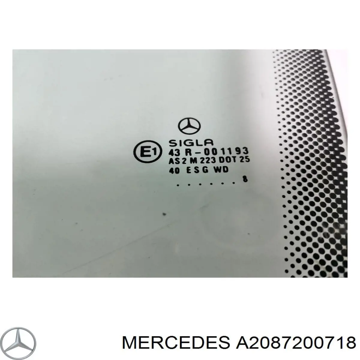 Окно (передней двери) двери Mercedes A2087200718 цена, от 37.25 USD
