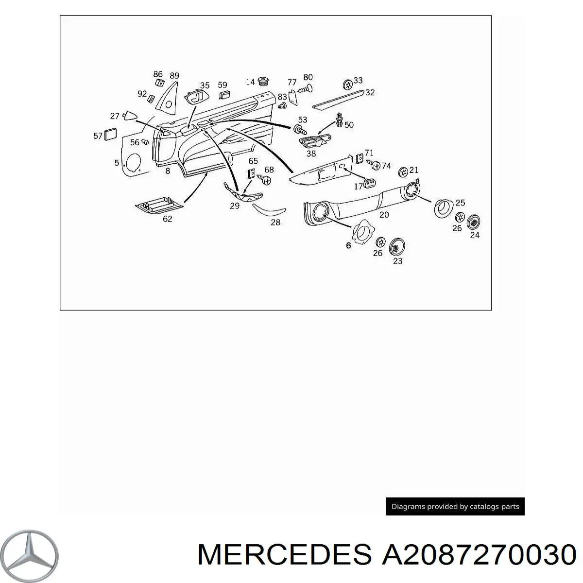  A2087270030 Mercedes