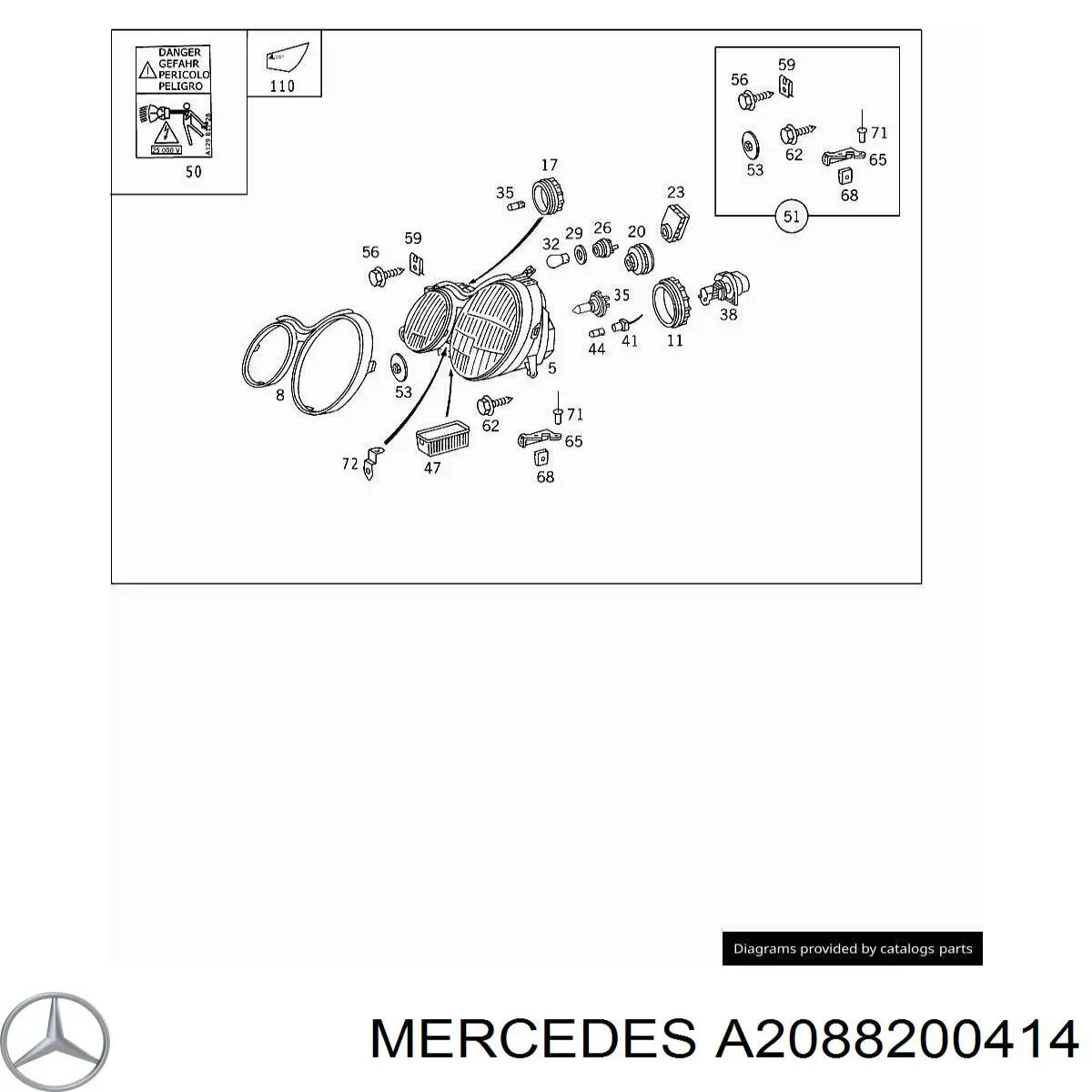 A2088200414 Mercedes 