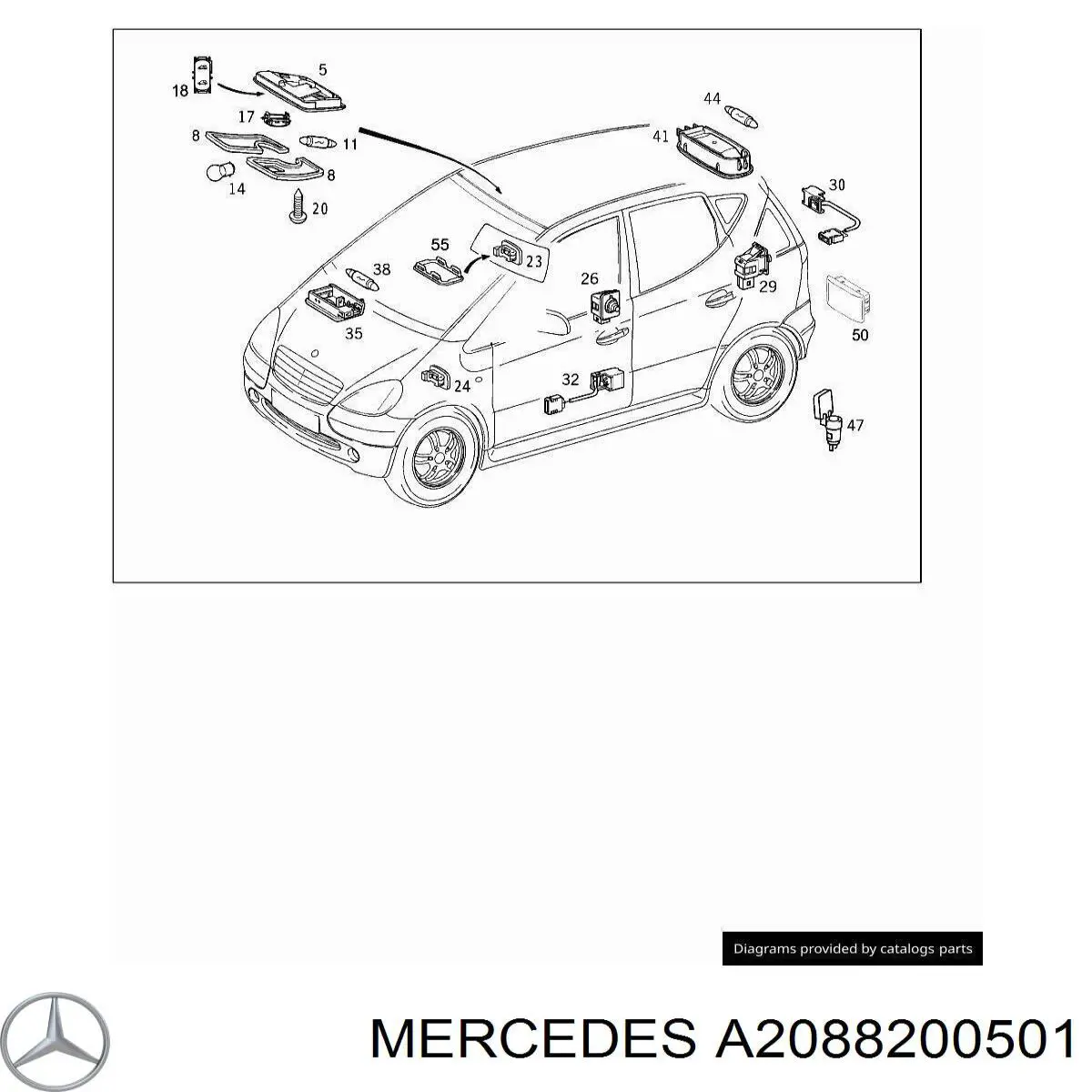 A2088200501 Mercedes 