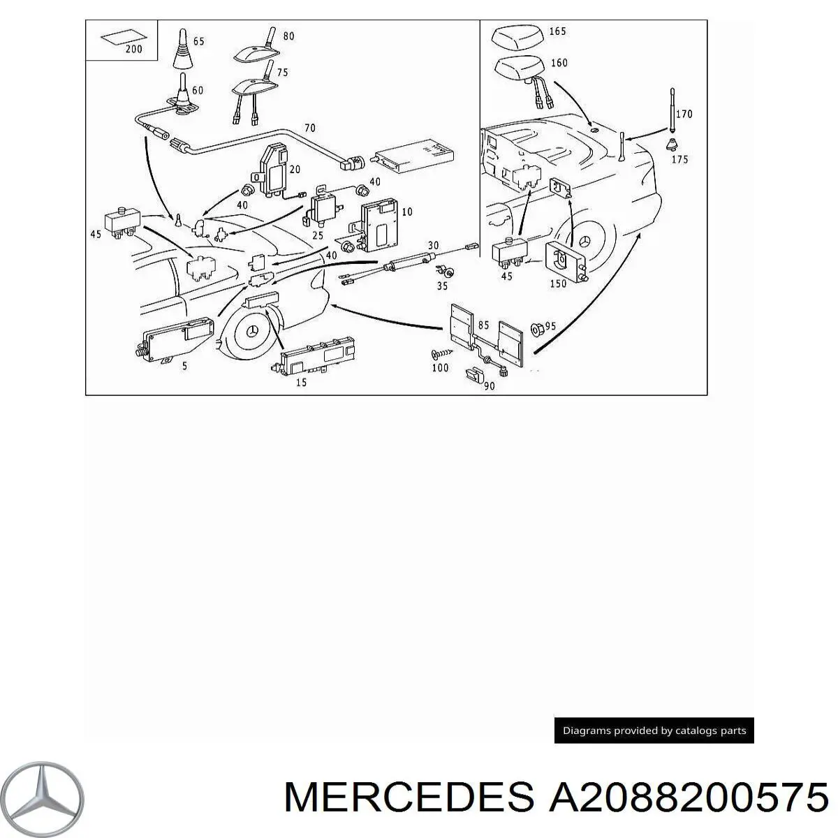  A2088200575 Mercedes