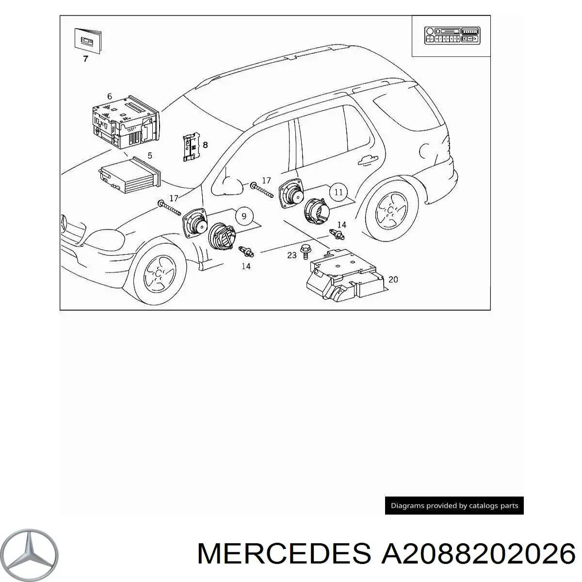 Купить 2088200285 Mercedes 