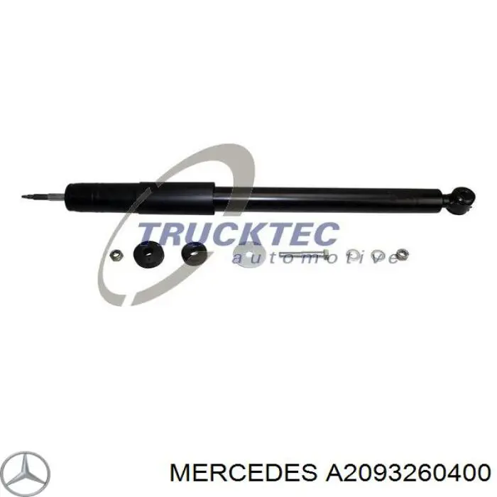 A2093260400 Mercedes amortecedor traseiro