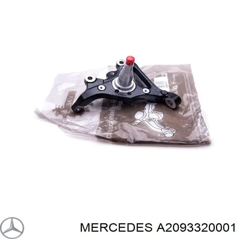 A2093320001 Mercedes pino moente (extremidade do eixo dianteiro esquerdo)