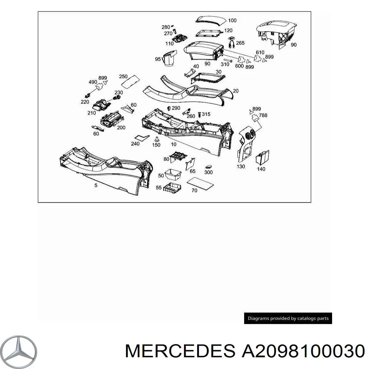 A2098100030 Mercedes 