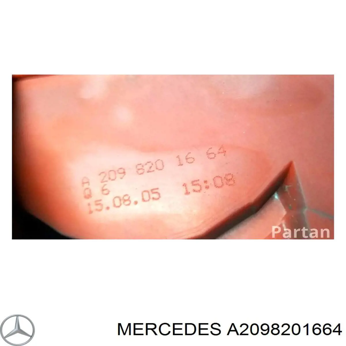 A2098201664 Mercedes lanterna traseira direita