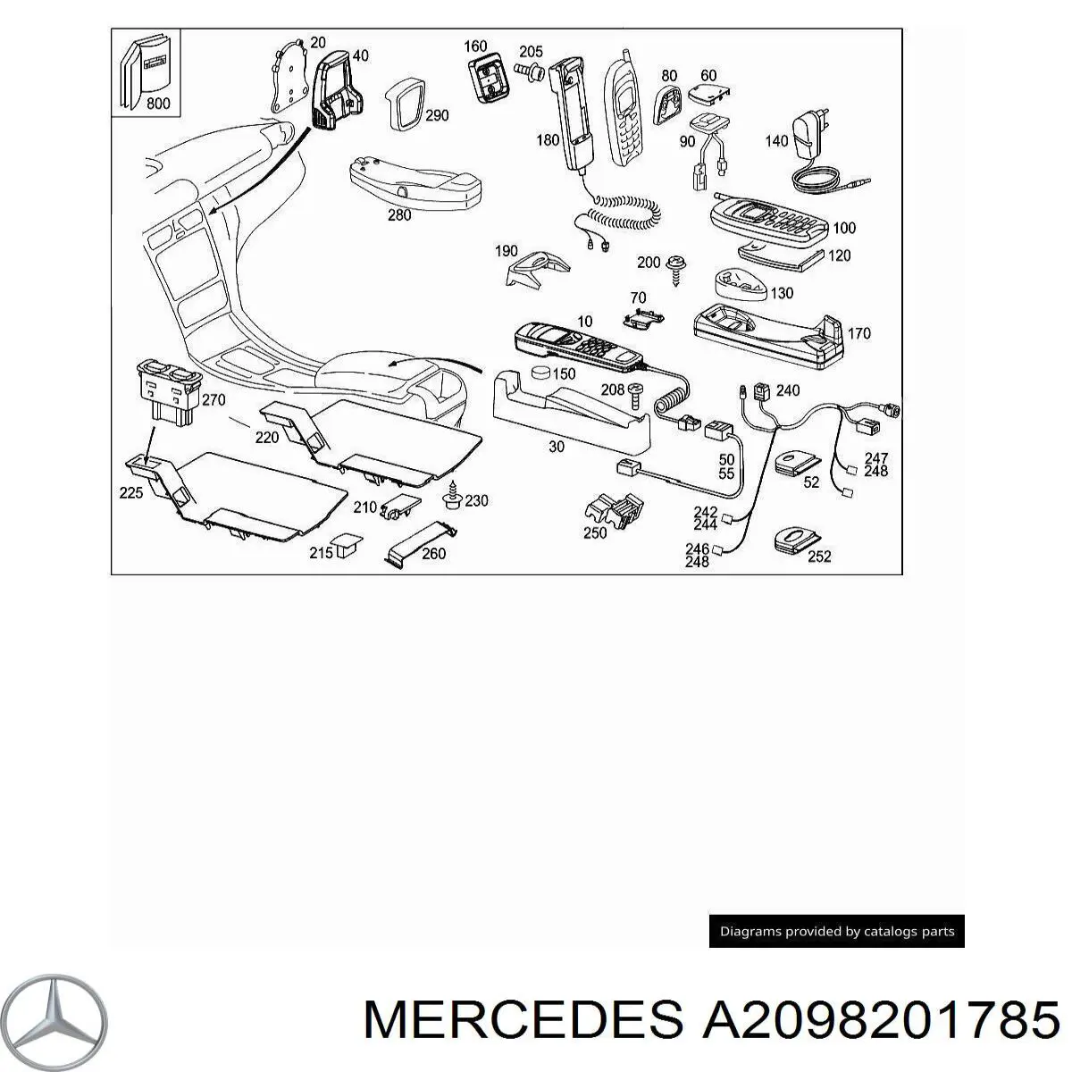 A2098201785 Mercedes 