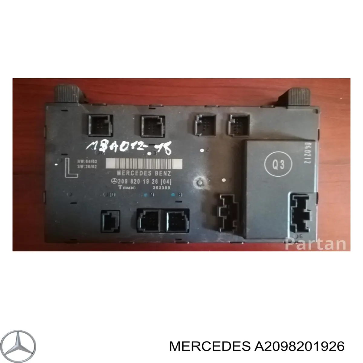 A2098201926 MERCEDES Unidad de confort de la puerta delantera original y equivalente