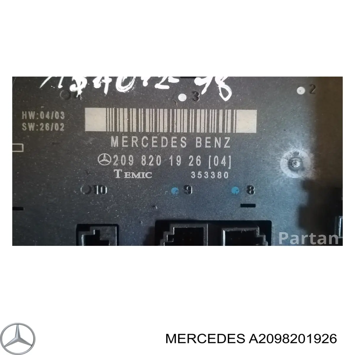  A2098201926 Mercedes