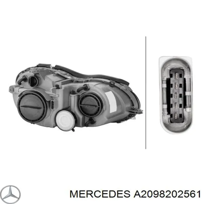 Фара левая A2098202561 Mercedes