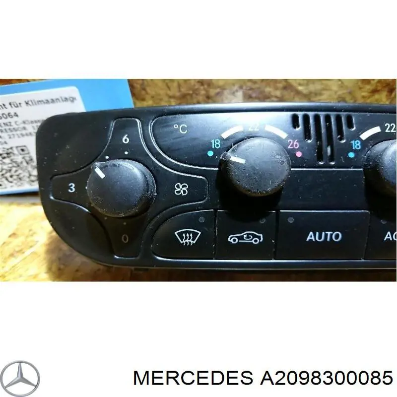 Механизм управления кондиционером на Mercedes CLK  C209