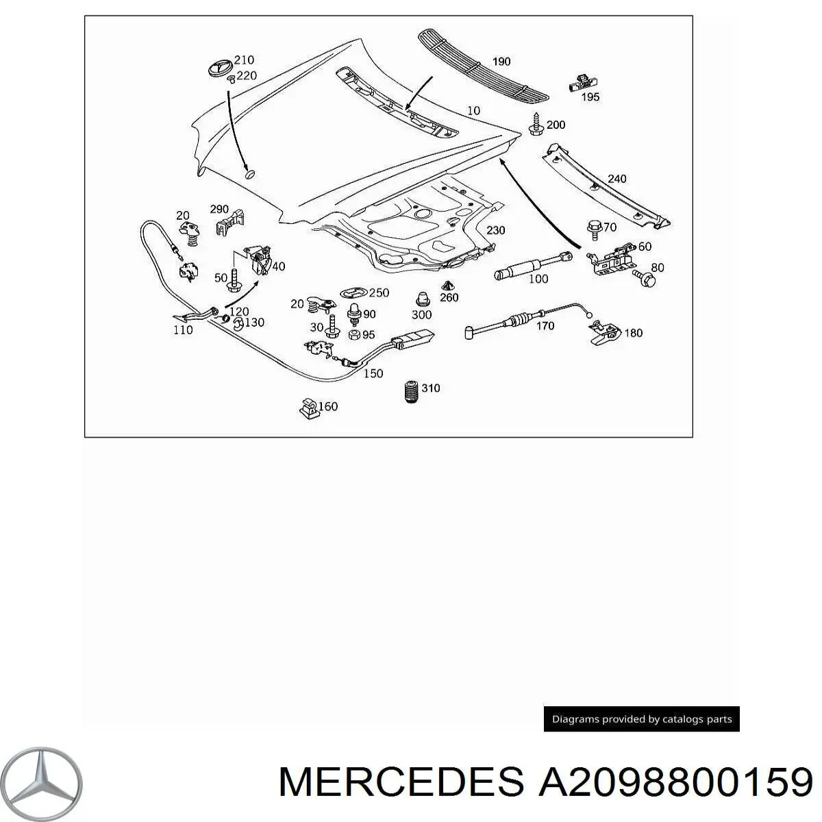  A2098800159 Mercedes