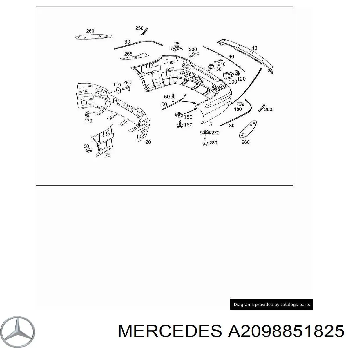 A2098851825 Mercedes 