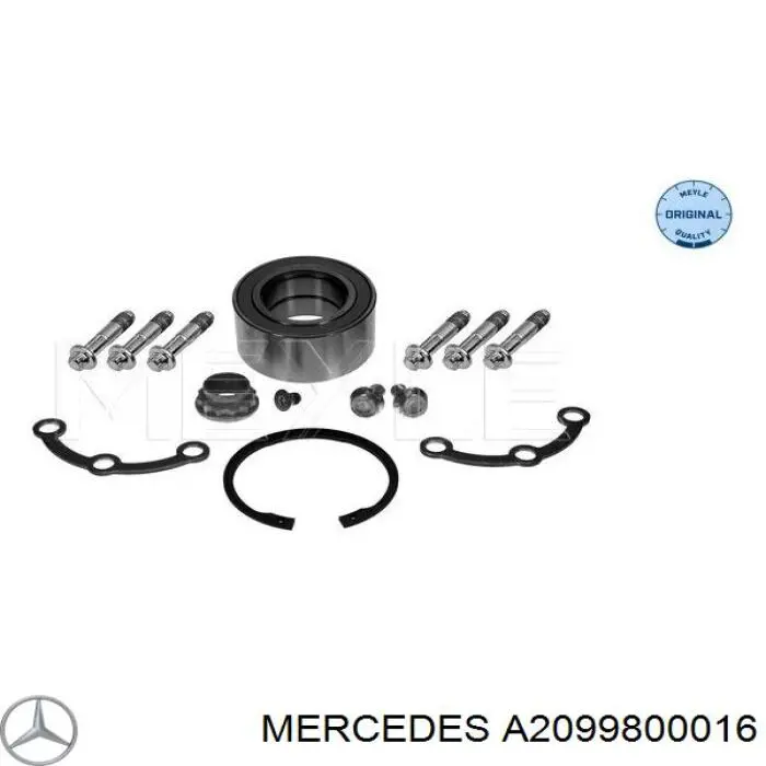 A2099800016 Mercedes подшипник ступицы задней