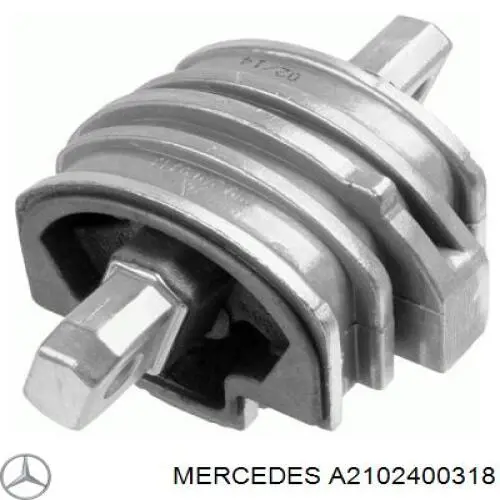 A2102400318 Mercedes coxim de transmissão (suporte da caixa de mudança)