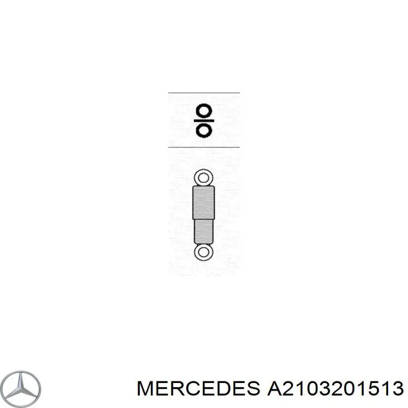 Купить A2103201513 Mercedes Амортизатор задней подвески