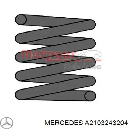Купить A2103243204 Mercedes Пружина подвески