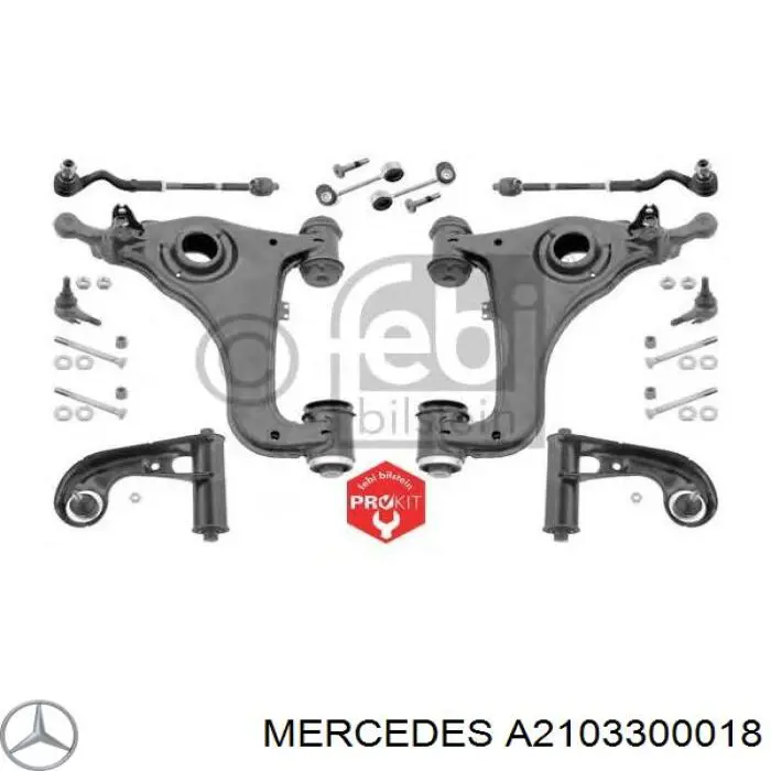 A2103300018 Mercedes болт крепления переднего рычага, комплект