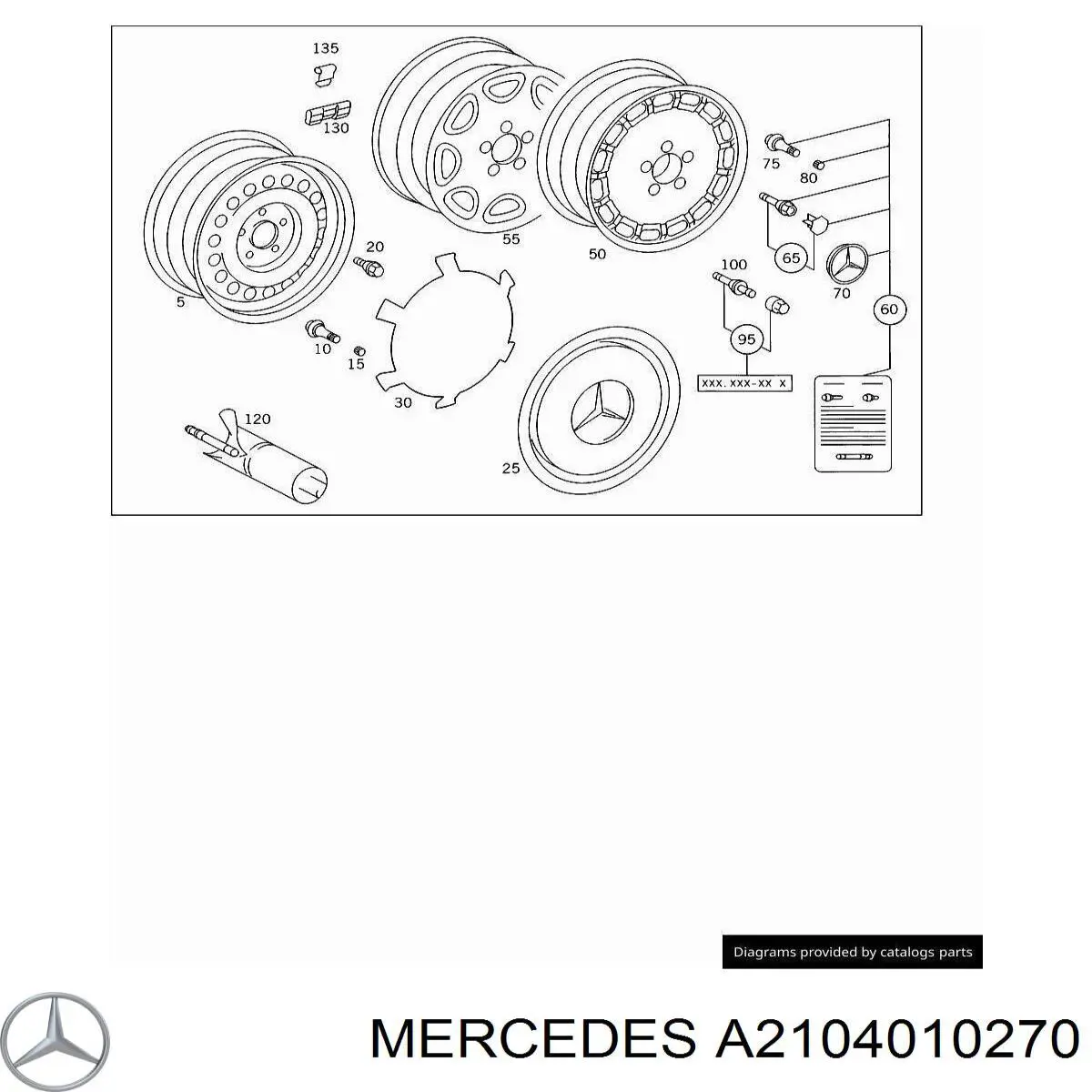 A2104010270 Mercedes Болты колесные