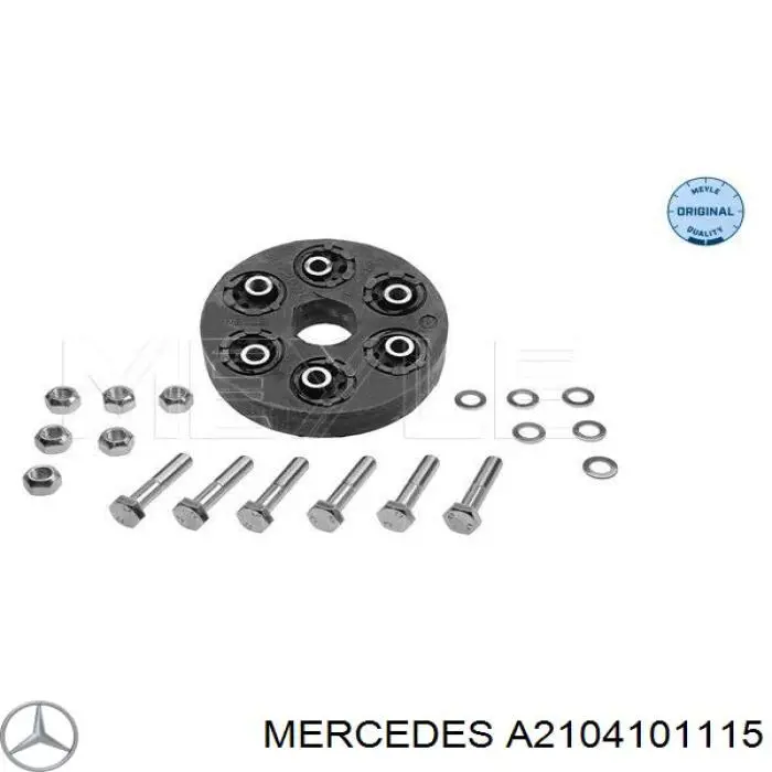 A2104101115 Mercedes муфта кардана эластичная задняя