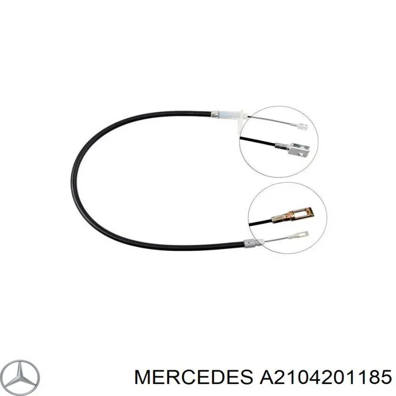 Трос стояночного тормоза задний правый Mercedes A2104201185 цена, от 9.43 USD