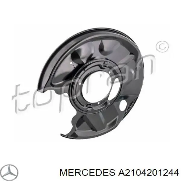 Щиток тормозного диска заднего правый Mercedes A2104201244 цена, от 165.38 USD