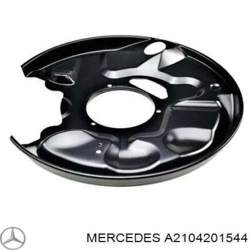 A2104201544 Mercedes proteção direita do freio de disco traseiro