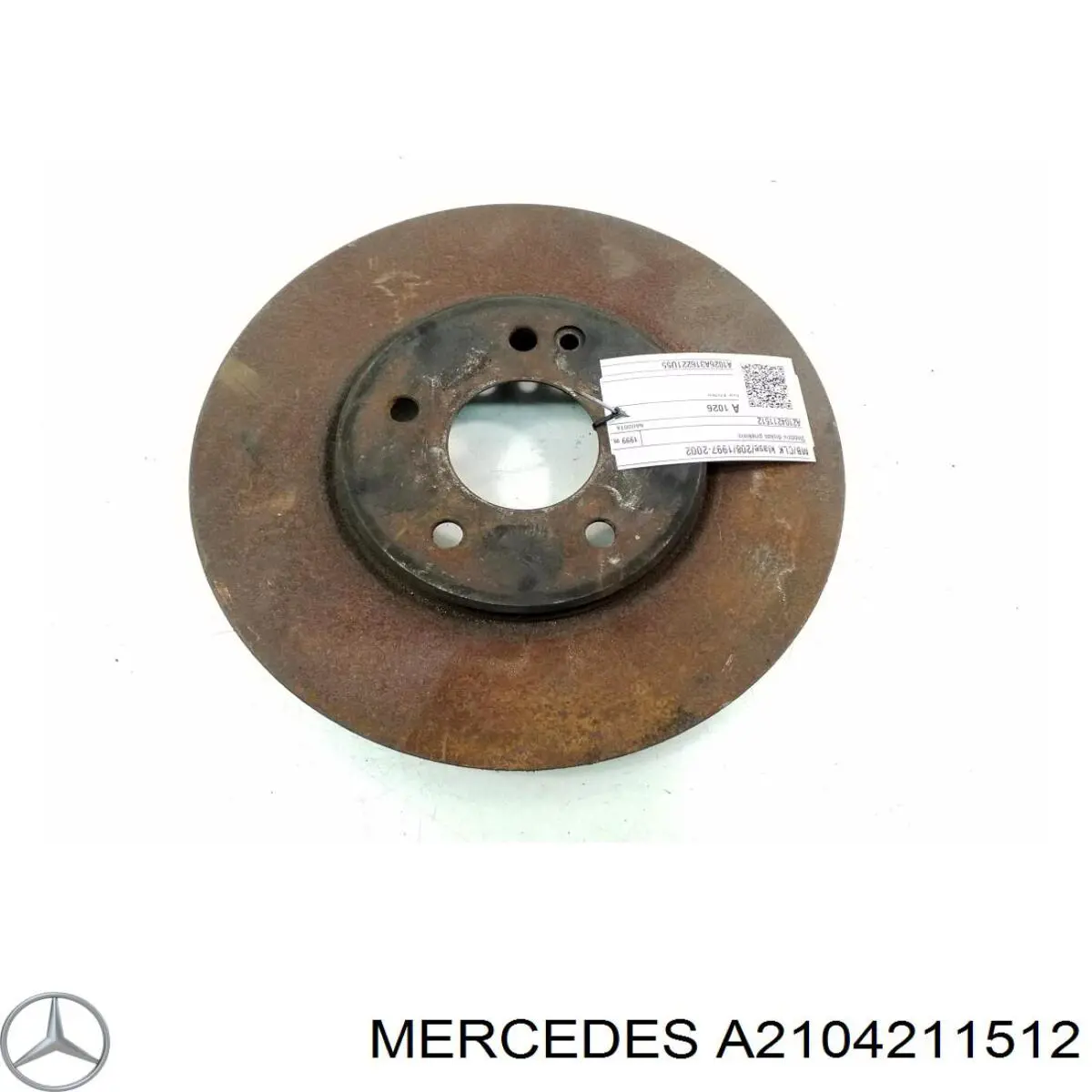 A2104211512 Mercedes диск тормозной передний
