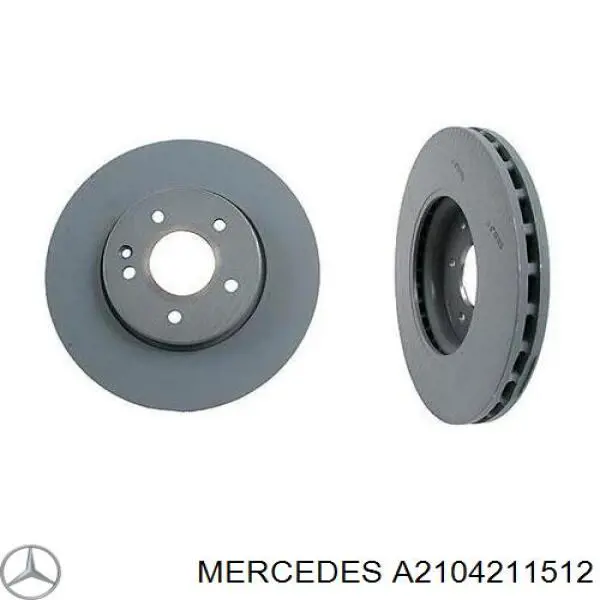 Тормоз дисковый передний Mercedes A2104211512 цена, от 35.24 USD
