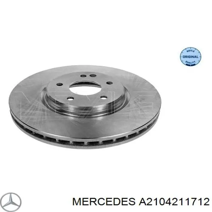 A2104211712 Mercedes диск тормозной передний
