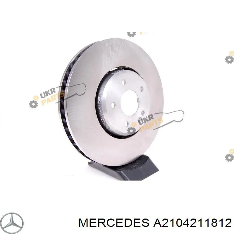 A2104211812 Mercedes диск тормозной передний