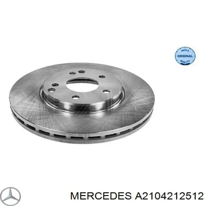 Передние тормозные диски A2104212512 Mercedes